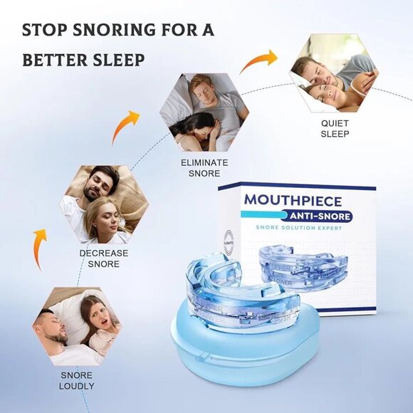Stop Snoring Devices Anti Snoring Mouth Guard, Upgraded Adjustable Snore Stopper - Picture 1 of 14